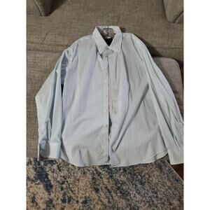 Egara Men's Blue/White Dress Shirt - Men's Warehouse